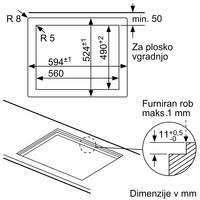 Plinska kuhalna plošča Bosch PPP6A6M90
