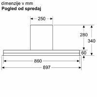 Vgradna napa Bosch DBB97AM60