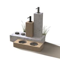 Dozirnik za milo Schock SAMO L 629174 Gunmetal brušen