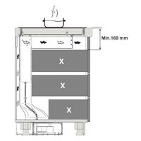 Indukcijska plošča z napo Airforce Centrale POP 86 CCASP910074 - NOVO