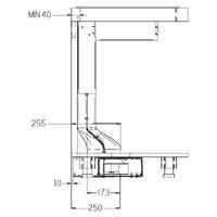 Indukcijska plošča z napo Airforce Centrale POP 86 CCASP910074 - NOVO