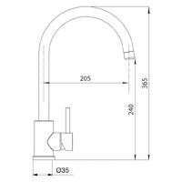 Set pomivalno korito SCHOCK Formhaus D-100LS Nero & armatura SCHOCK Prima 533127S Black
