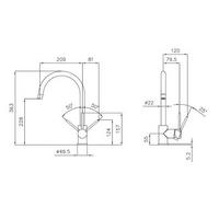 Kuhinjska armatura Foster ALTO 8458 001