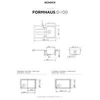 Pomivalno korito SCHOCK Formhaus D-100 Asphalt