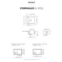 Pomivalno korito SCHOCK Formhaus D-100S Asphalt
