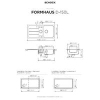 Pomivalno korito SCHOCK Formhaus D-150L Asphalt