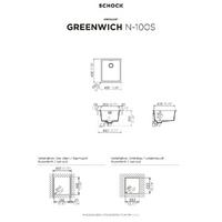 Pomivalno korito SCHOCK Greenwich N-100S Magma