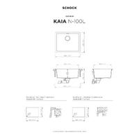 Pomivalno korito SCHOCK Kaia N-100L Bronze