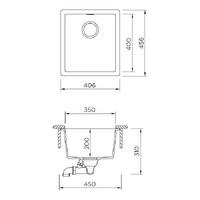 Pomivalno korito SCHOCK Kaia N-100S Stone