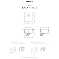Pomivalno korito SCHOCK Kaia N-100S Stone