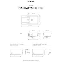 Pomivalno korito SCHOCK Manhattan D-100L Nero