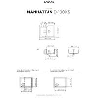 Pomivalno korito SCHOCK Manhattan D-100XS Onyx