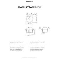Pomivalno korito SCHOCK Manhattan R-100 Onyx
