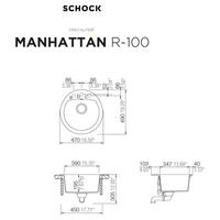 Pomivalno korito SCHOCK Manhattan R-100 Asphalt