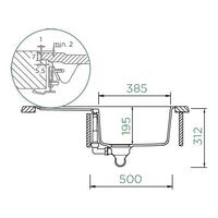 Pomivalno korito SCHOCK Mono D-100 FB Silverstone