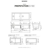 Pomivalno korito SCHOCK Prepstation D-150 Dusk