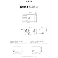 Pomivalno korito SCHOCK Ronda D-100XL Asphalt