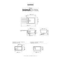 Pomivalno korito SCHOCK Signus D-100L Magma
