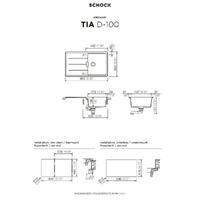 Pomivalno korito SCHOCK Tia D-100 Magnolia