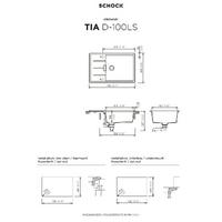 Pomivalno korito SCHOCK Tia D-100LS Magnolia