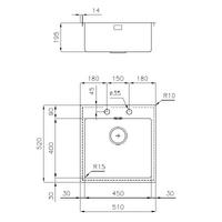 Pomivalno korito FOSTER KE Filotop 2264 050