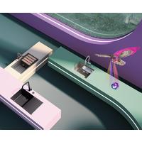 Set izliv, preliv in gumb SCHOCK 400079 Copper brušen