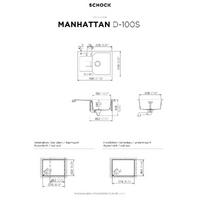 Pomivalno korito SCHOCK Manhattan D-100S Onyx