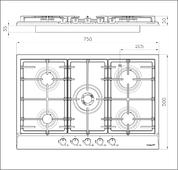 Plinska kuhalna plošča Foster Power 7015 032