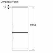 Prostostoječ hladilnik z zamrzovalnikom Bosch KGN49LBCF