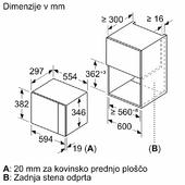 Vgradna mikrovalovna pečica Bosch BFL523MS0