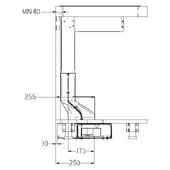 Indukcijska plošča z napo Airforce Centrale POP 86 CCASP910074 - NOVO