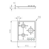 Plinska kuhalna plošča Foster Veronika 7063 052 