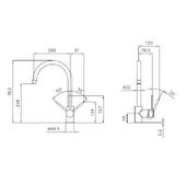 Kuhinjska armatura Foster ALTO 8458 001