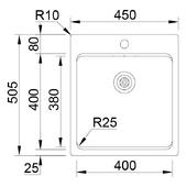 Pomivalno korito RODI Una 46