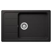 Set pomivalno korito SCHOCK Formhaus D-100LS Nero & armatura SCHOCK Prima 533127S Black