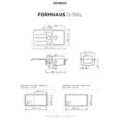 Pomivalno korito SCHOCK Formhaus D-150L Asphalt