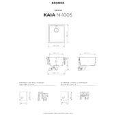Pomivalno korito SCHOCK Kaia N-100S Stone