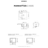 Pomivalno korito SCHOCK Manhattan D-100S Nero