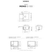 Pomivalno korito SCHOCK Mono D-100 Dusk