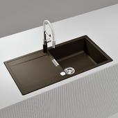 Pomivalno korito SCHOCK Mono D-100L Bronze