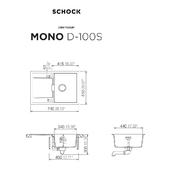 Pomivalno korito SCHOCK Mono D-100S Twilight