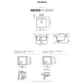 Pomivalno korito SCHOCK Nemo N-100S Onyx