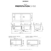 Pomivalno korito SCHOCK Prepstation D-150 Dusk