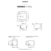 Pomivalno korito SCHOCK Ronda D-100L Asphalt