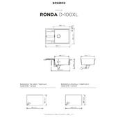 Pomivalno korito SCHOCK Ronda D-100XL Asphalt