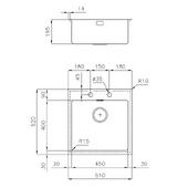 Pomivalno korito FOSTER KE Filotop 2264 050