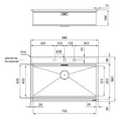 Pomivalno korito Foster Milano 1024 050