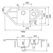 Pomivalno korito SCHOCK Signus C-150 Magma