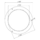 Prirobnica Cook FS5BT150, okrogla