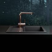 Set izliv, preliv in gumb SCHOCK 400079 Copper brušen